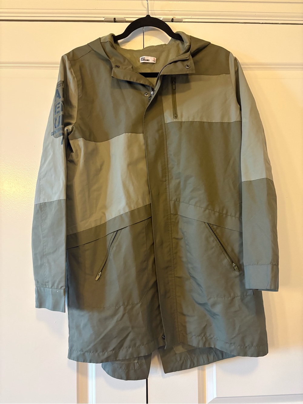Epic Threads Olive Green Hooded Jacket